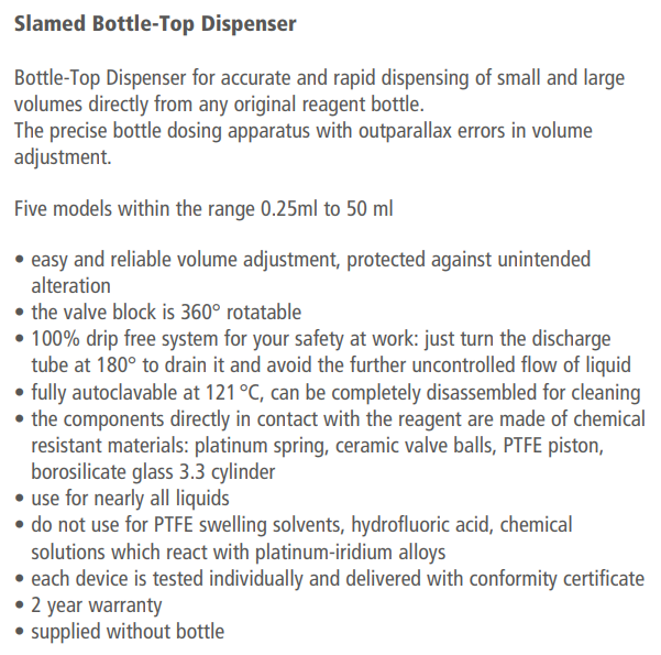 Bottle Top Dispenser