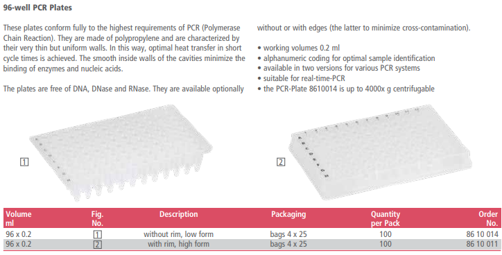 PCR Tubes & PCR Plates